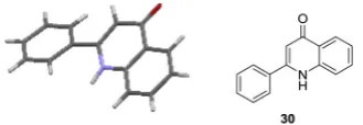 Fig. 1. The X-ray crystal structure of 2-phenylquinolin-4(1H)-one 30.