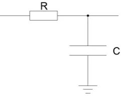 Figure 2.4: Representation of an RC Filter