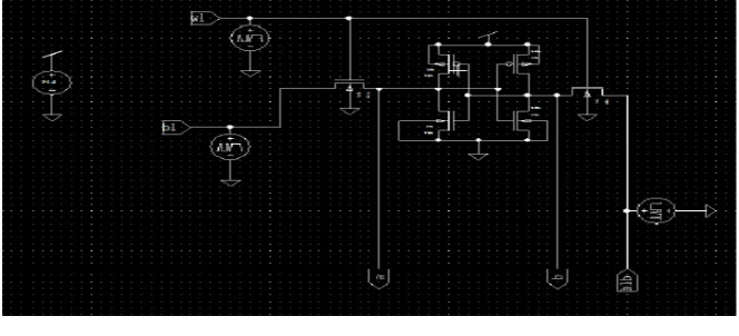 FIGURE 2.  6-T SRAM IN S-EDIT   