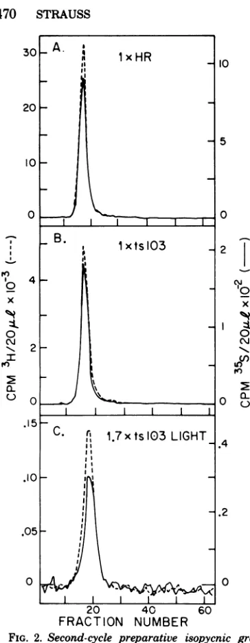 FIG.trifugedtrifugation,throughlabel;bytion- - -   sedi-gradient,HRmentationeachthrough velocity 3