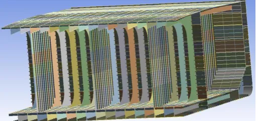 Figure 4. Section view of cargo holds. 