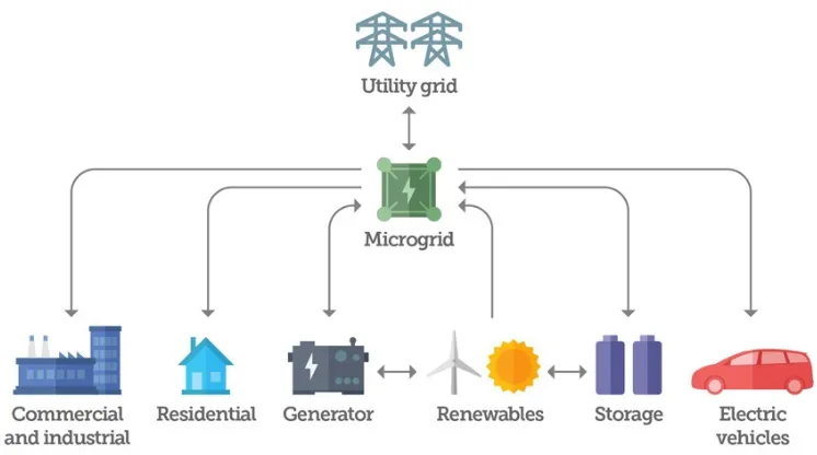 Figure 1.1:Microgrid, Adapted from [3]