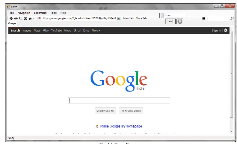 Fig 4.1 Open Browser 