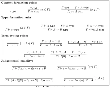 Fig. 1: The type system λ2