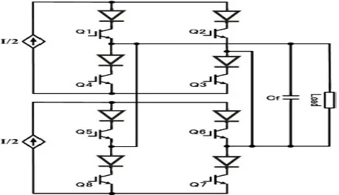 Fig 1.  Parallel H-bridge five level CSI 