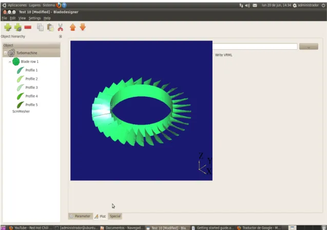Figure 4.3 – The turbo machines Plot window