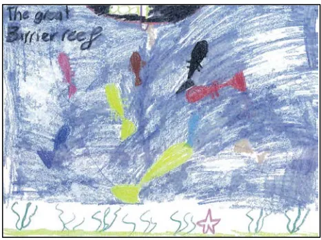Figure 9.  From last postcard exchange, this postcard was drawn by 