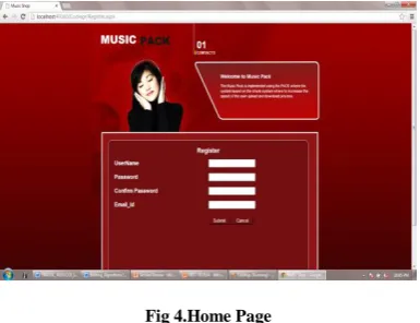 Fig 4.Home Page 