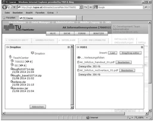 Figure 4. Dropbox synchronization view window.