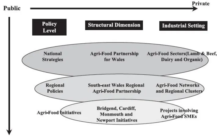 Figure 2.4: Public-private agri-food strategic partnership for South-East Wales 