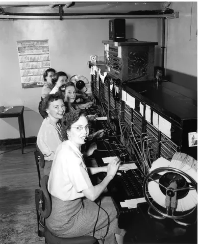 Figure 2.3: Switchboard operators [16].