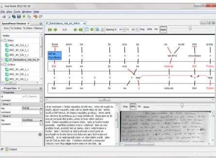 Figure 4: Sample sentence in the feat annotation tool