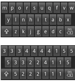 Figure 5: Optimized English mobile keyboard generated with a population of 5000 over 20000generations