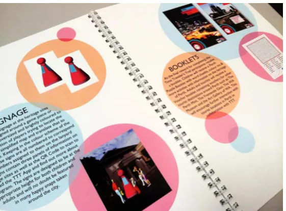 Figure 5.  Design thinking framework allows students to explore design holistically and to arrive at designing services through co-creation methods (works by Lauren Mills)