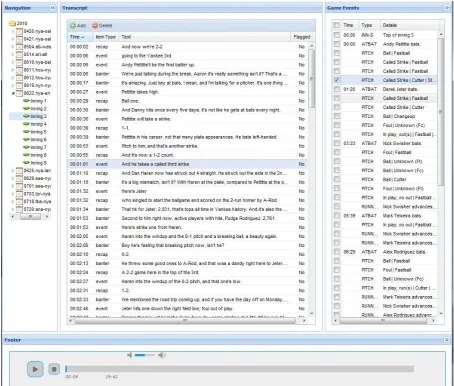 Figure 3: Screen shot of online annotation tool.