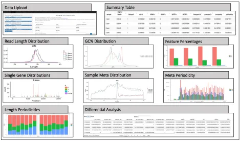 Figure 2.3. Output examples for each tool in the platform. Descriptions of each tool can be found 
