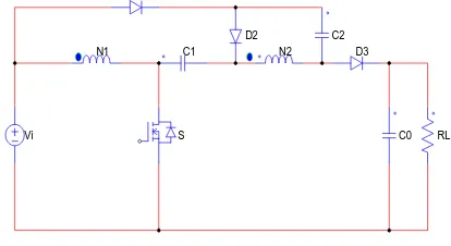 Figure 3.Equivalent circuit For Proposed Converter. 