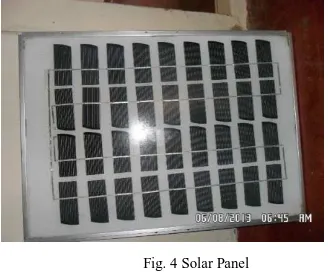 Fig. 4 Solar Panel 