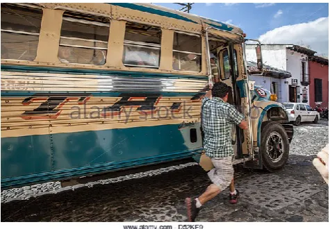 Fig 1 Passenger boarding the bus by chasing  