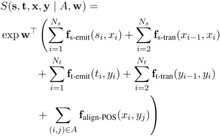 Figure 3: Bilingual tag model.