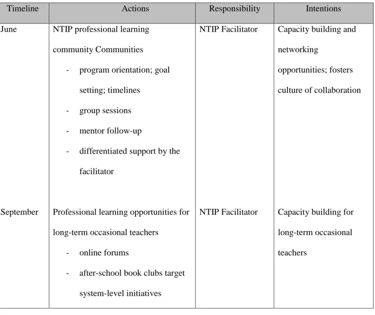 Table 4: Change Implementation Plan - Ability 