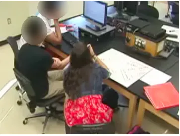 Figure 3.3:The group as captured by the over-the-shoulder camera.