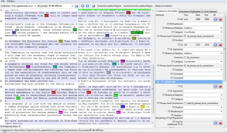 Figure 1: Toolbar and ﬁrst section of Coreference Annotator – General.