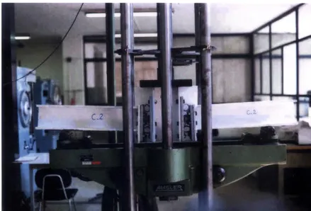 Fig. 2. Photograph of the second T-shaped test assembly [KHONSAR2 (C-2)], taken while the test was in progress