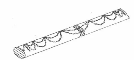 Figure 18.  Switchback suturing technique for tendon repair 