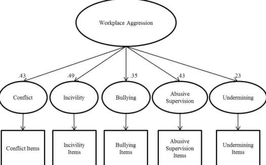 Figure 3: Factor Loadings for the Study One Second Order Factor Model of WPA. 
