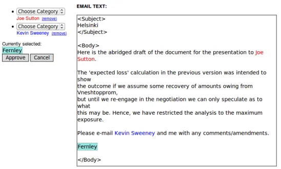 Fig. 1: Sample of the interface presented to workers.