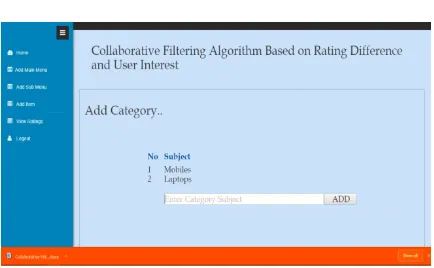 Table :- 3 Vales of the users 