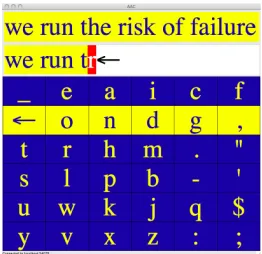 Figure 4: Row/column scanning interface.