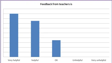 Figure 4. Satisfaction with teacher feedback 