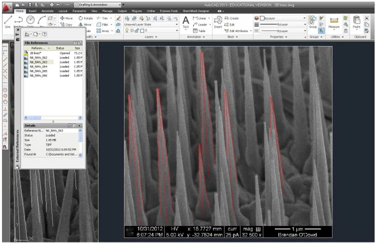 Figure 2.6: Statistical Analysis using AutoCAD