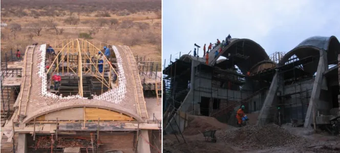 Figure 2 Corrections taken, construction progressed in different sections 