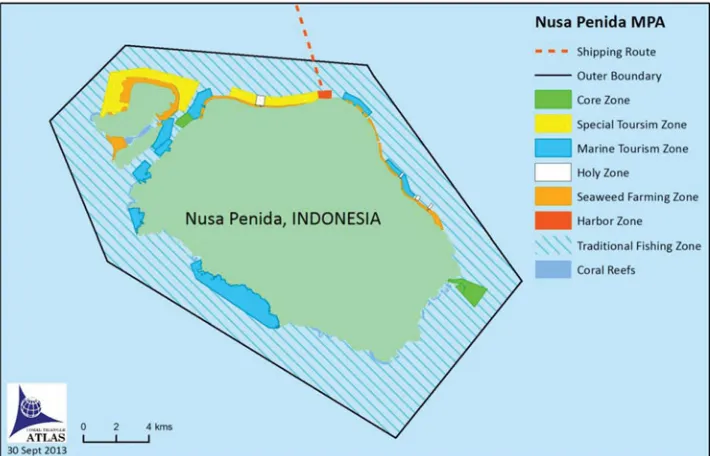 Figure 2. The Nusa Penida MPA zoning plan.