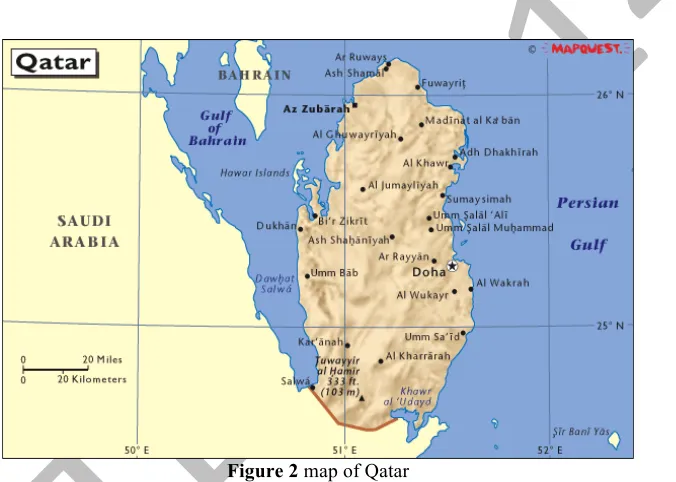 Figure 2 map of Qatar 