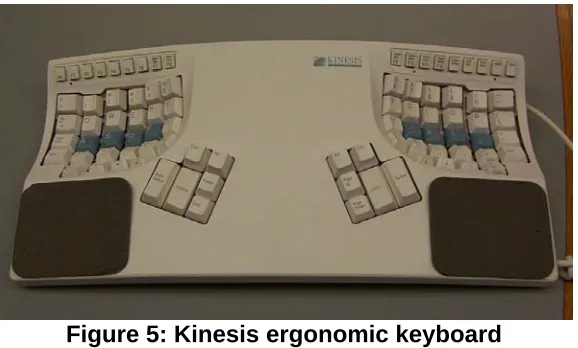 Figure 5: Kinesis ergonomic keyboard 