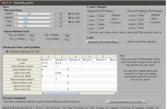 Figure 4.3:kappaSQ GUI with advanced features shown.