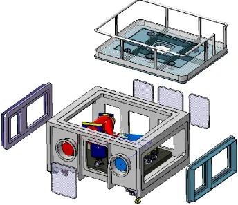 Figure 33 – Proposed design of the E1 Interaction Chamber 