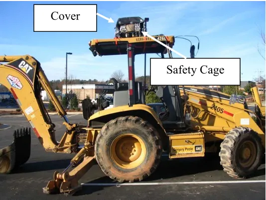 Figure 2.4.  Safety Cage on a Motor Grader 