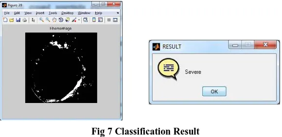 Fig 7 Classification Result   