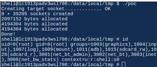 Fig. 1: Result of Bluebox security scan for Android vulnera-bilties