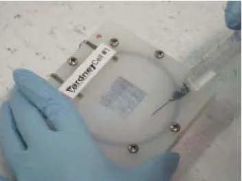 Figure 3:  battery itself was developed by Yardney Lithium [7]The experimental lithium-oxygen battery cell used in the experiments by Reid et al