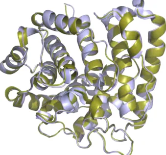 Figure  8.  Structural  alignment  between  the  C3d  molecule  in  CFH 19-20 :C3d  structure (PDB  code: 