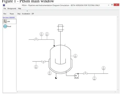 Figure 1 - PISim main window 