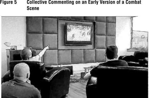Figure 5Collective Commenting on an Early Version of a Combat