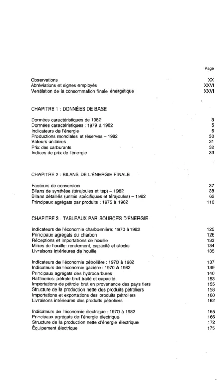 Table des matières 