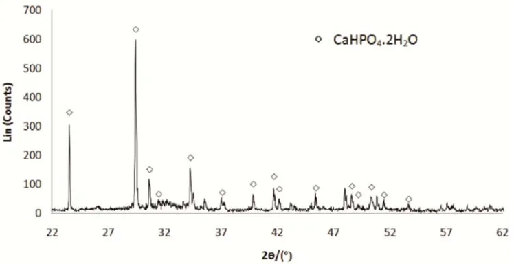 Figure 8.  XRD spectra of aqueous solution coating.  